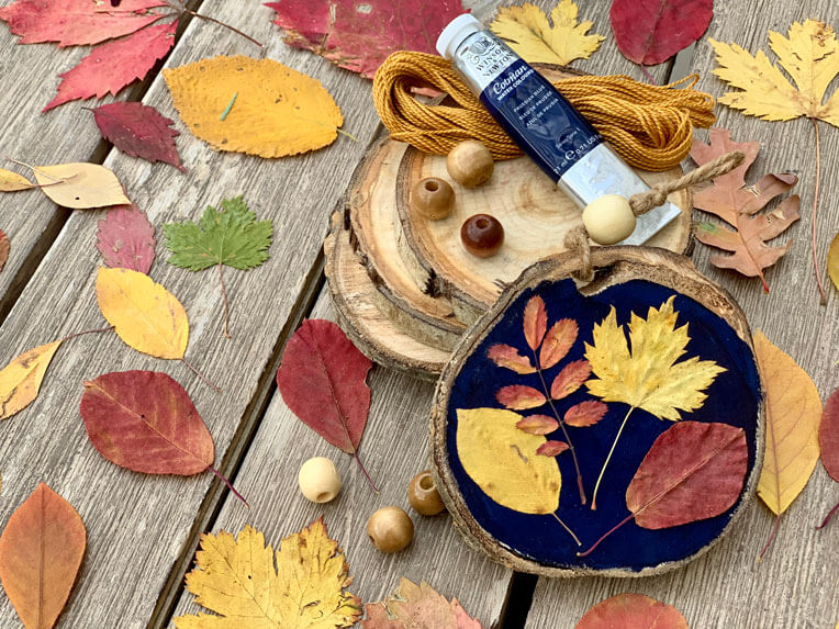 crafts with fall leaves for children