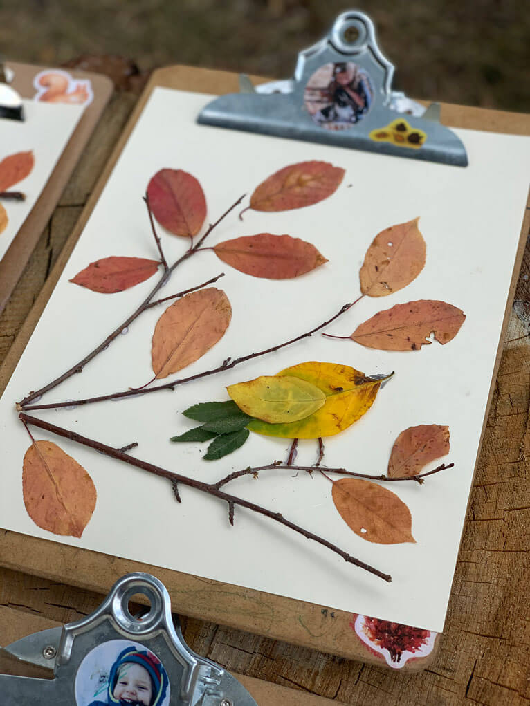 Fall leaves crafts for children | Real Red Riding Hoods forest school